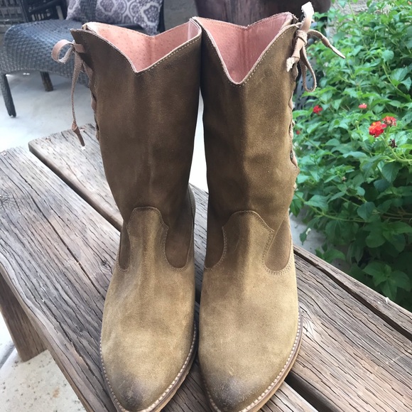 $10 OFF MTNG Originals Sage Green Booties - Picture 2 of 4